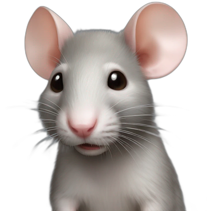 hyper realistic rat human emoji
