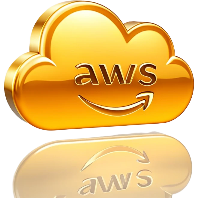 generate big golden AWS logo emoji