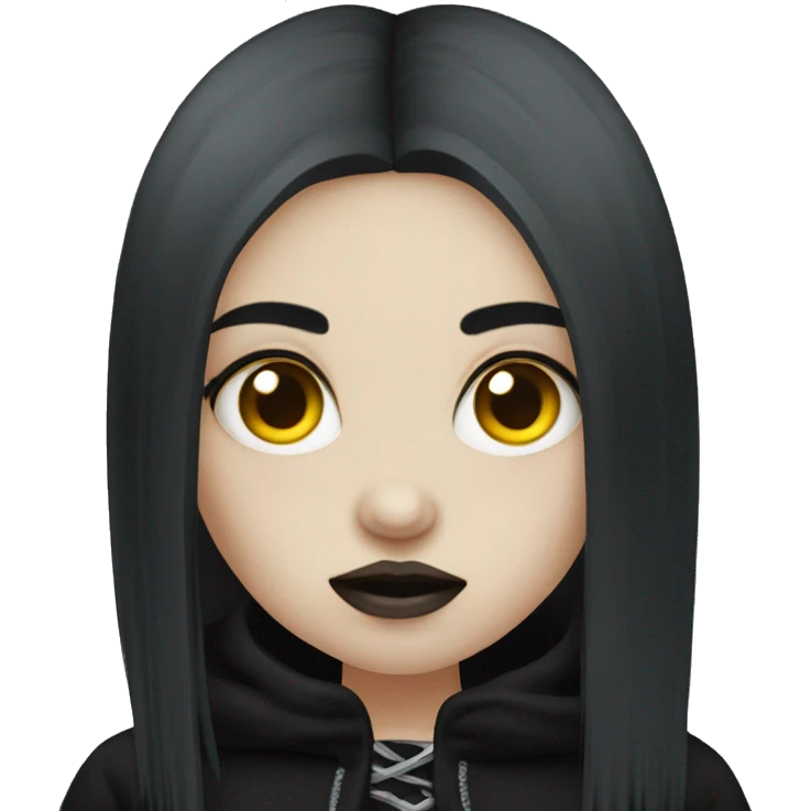 Sick goth girl emoji