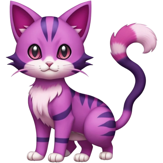 Purrloin-Skitty-Pokémon-Fakémon-hybrid-creature (full body) emoji