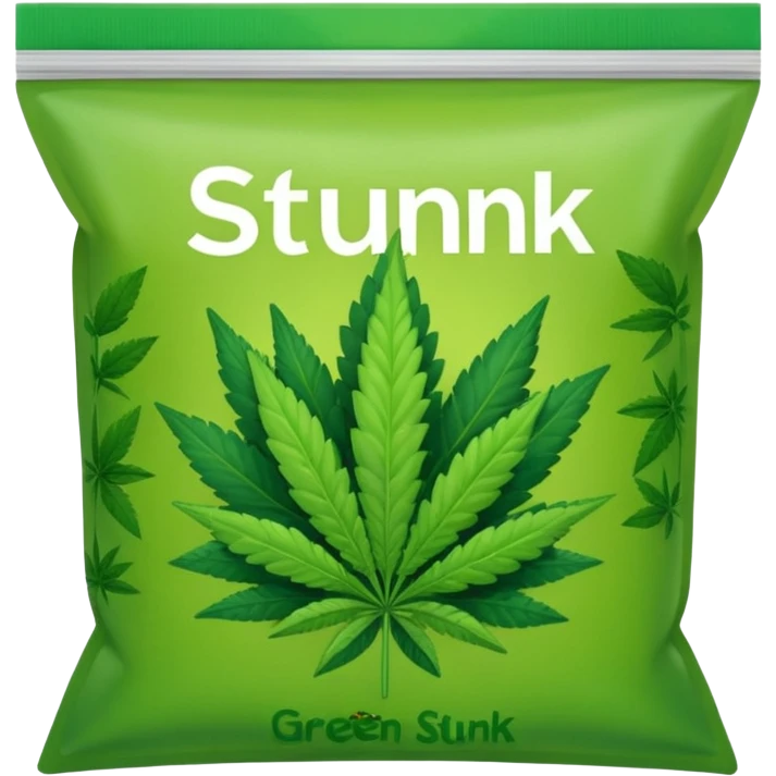 weed pound baggie with name stunk emoji