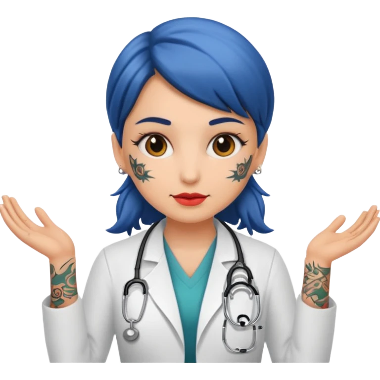 tattooed doctor girl emoji