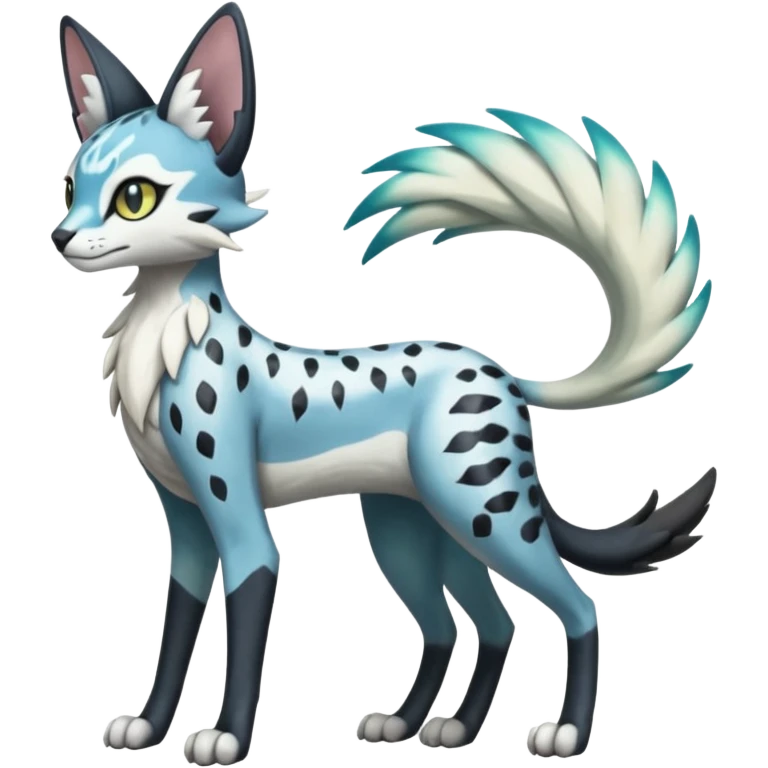 Meloetta-Trico-Silvally-Nargacuga-Sergal-Serval-Cresselia-Fakémon-creature-hybrid emoji