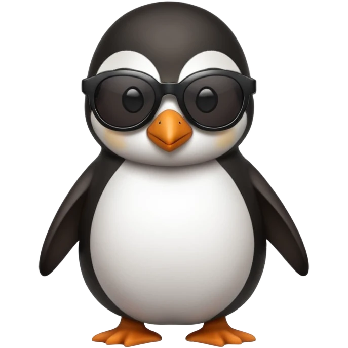 penguin wearing shades emoji
