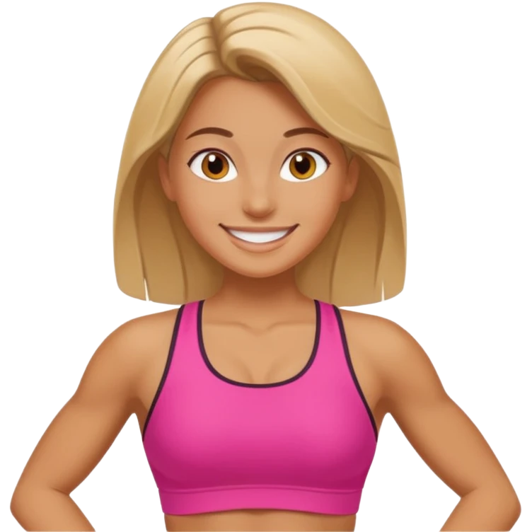 Chica fitness emoji
