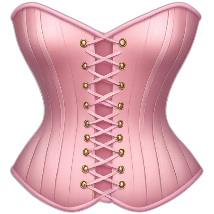 Pastel pink corset  emoji