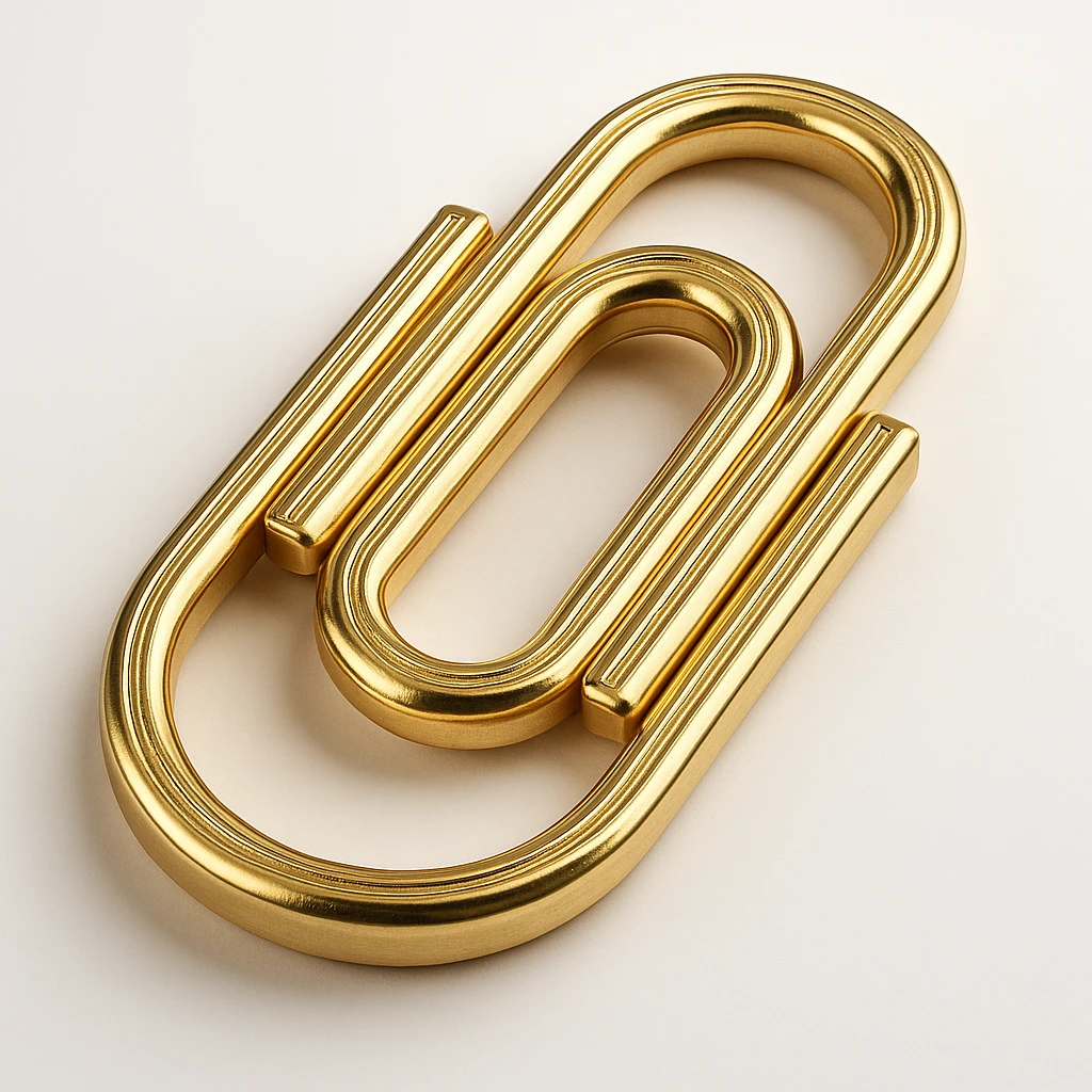 Paper clip emoji