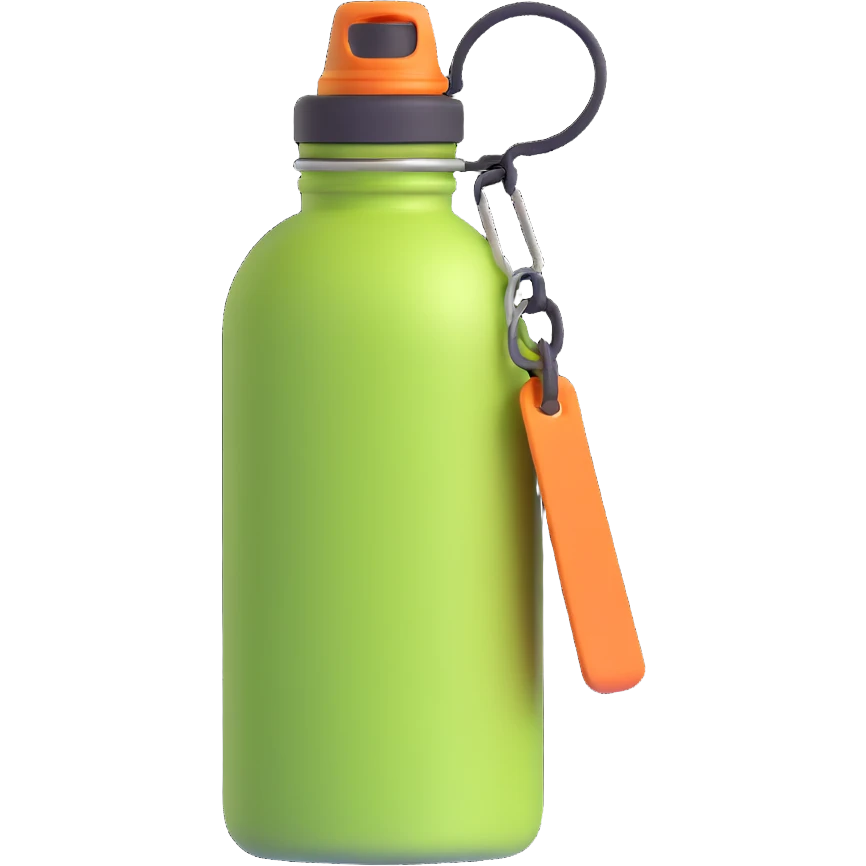 outdoor camping water bottle canteen emoji