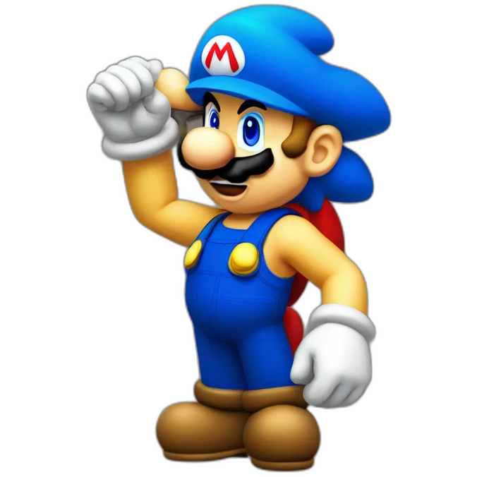 mario bros ssj3 emoji