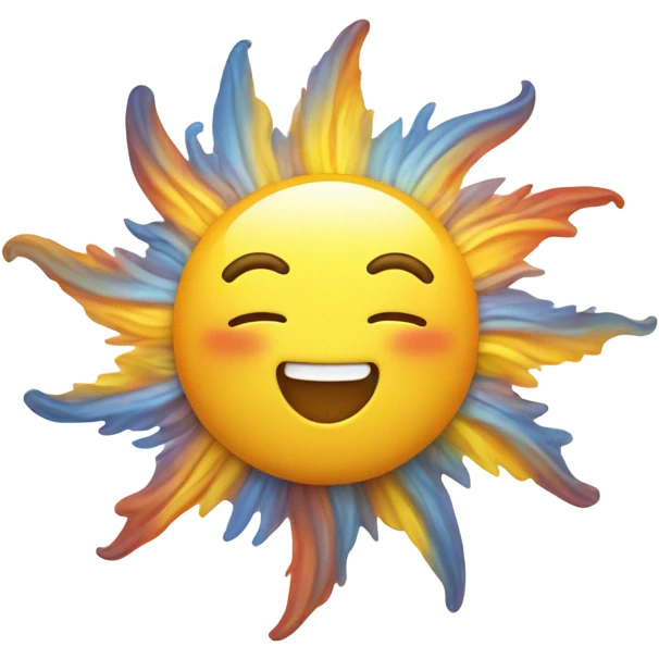 Happy sun and cloud emoji