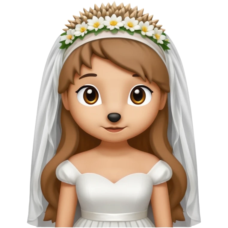 bride hedgehog emoji