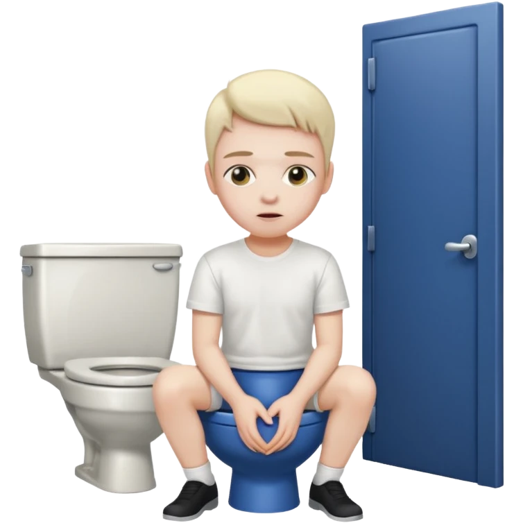 Do a human head in a toilet emoji
