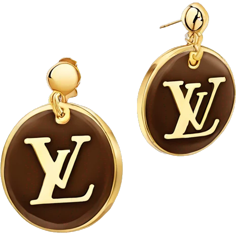 Louis Vuitton earrings  emoji