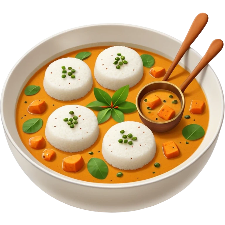 Idli and sambar emoji