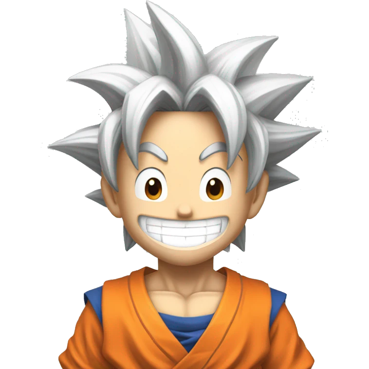 Goku qui est en train de rire emoji