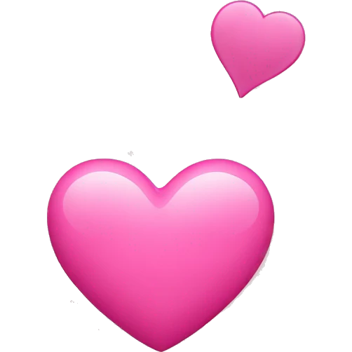 Pink hearty emoji
