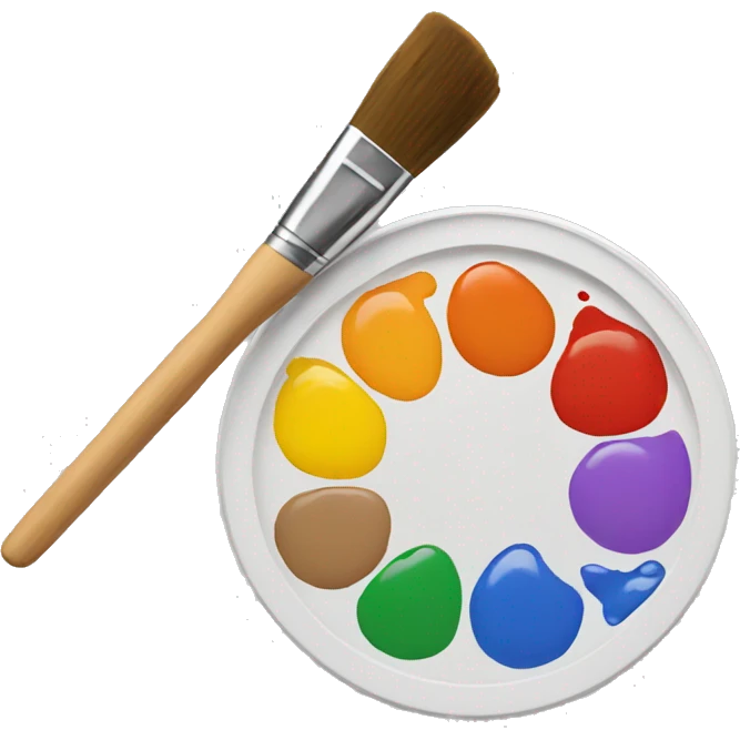 paint palette emoji