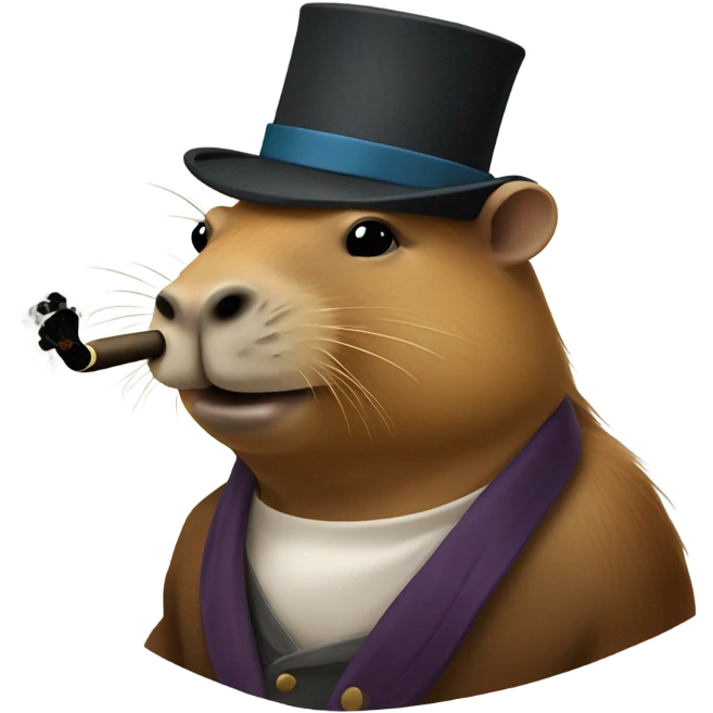 Smoking capybara  emoji