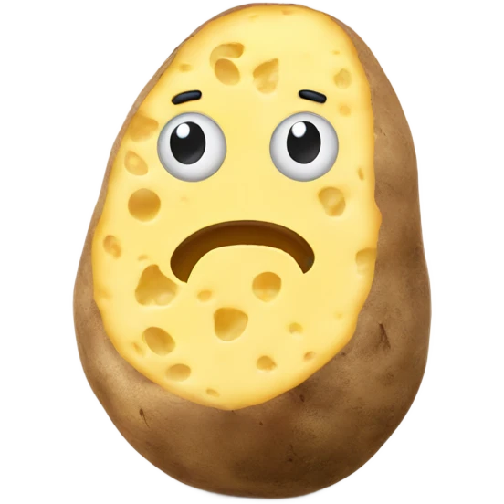 Big backed potato with cheese  emoji