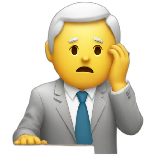 stock market going down emoji