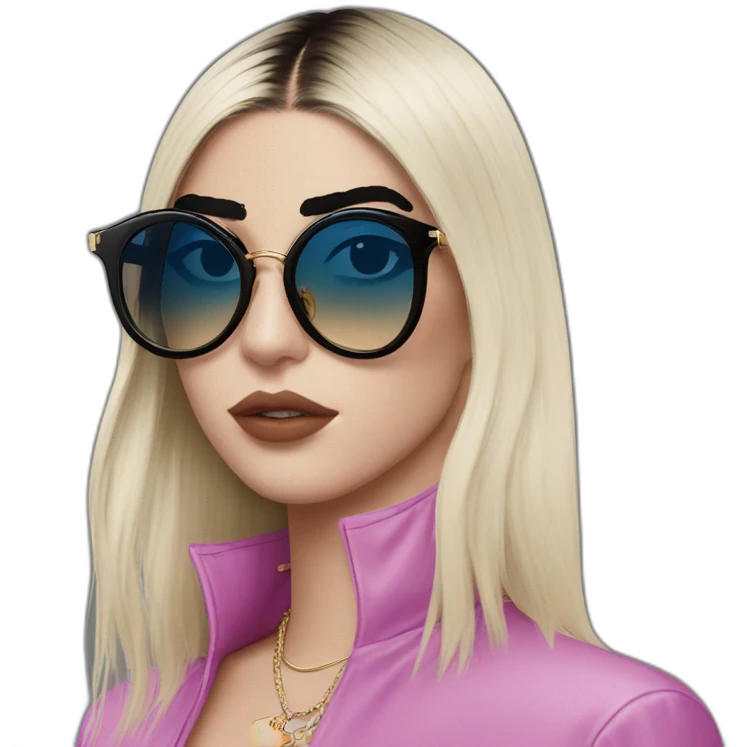 Dua lipa with gucci glasses emoji