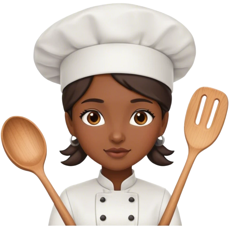 Brown girl chef emoji