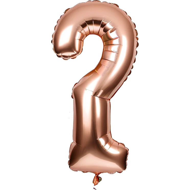 first birthday rose gold number ONE balloon  emoji