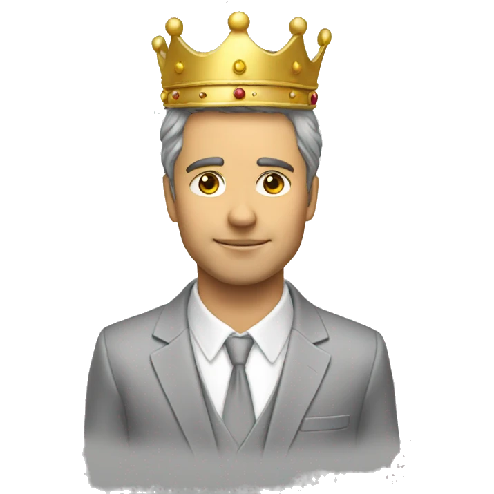 Man suit crown angel emoji