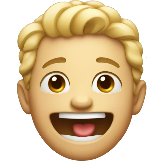 Cute laugh  emoji