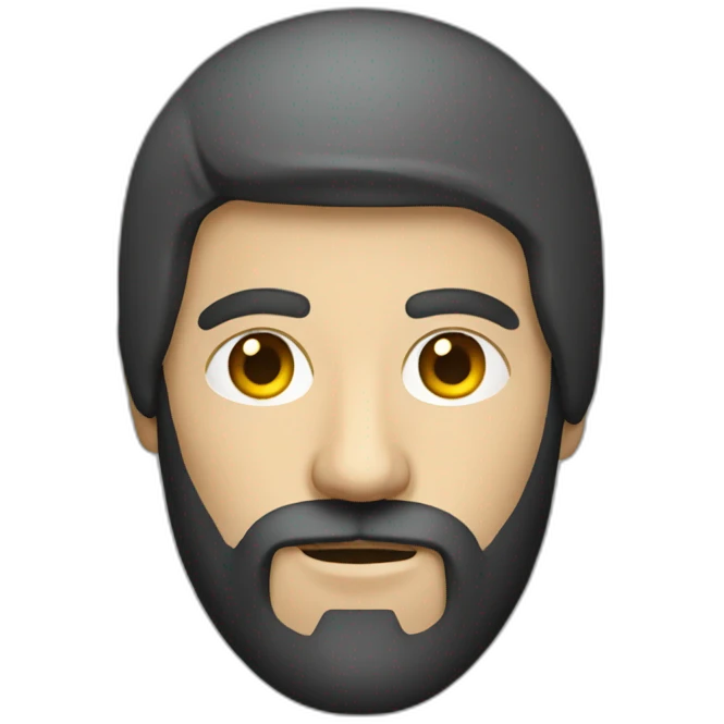 hacker man with beard emoji