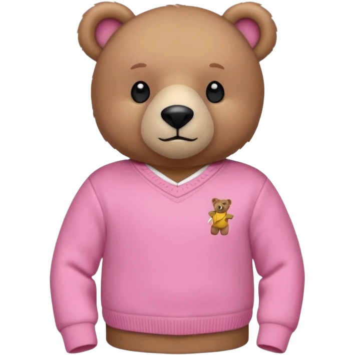 Polo ralph lauren bear in pink  emoji