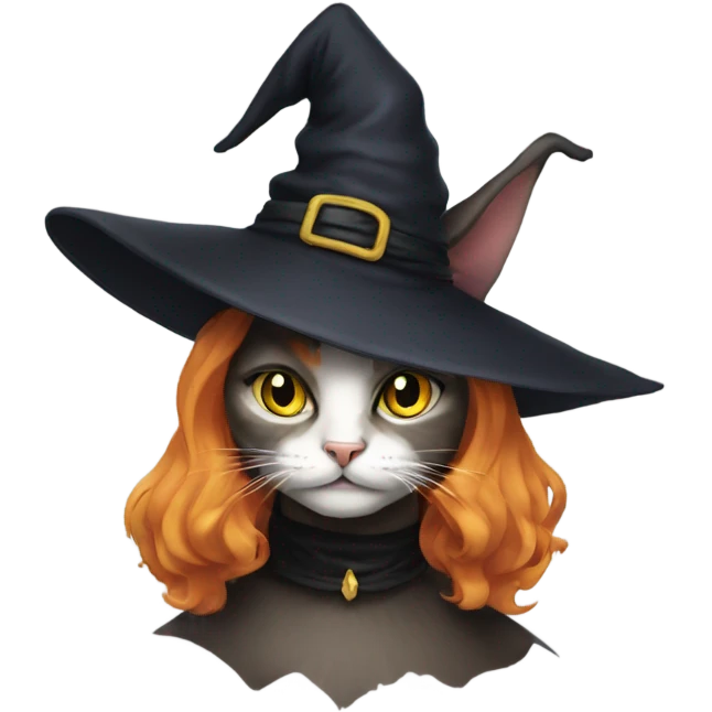 cat witch emoji