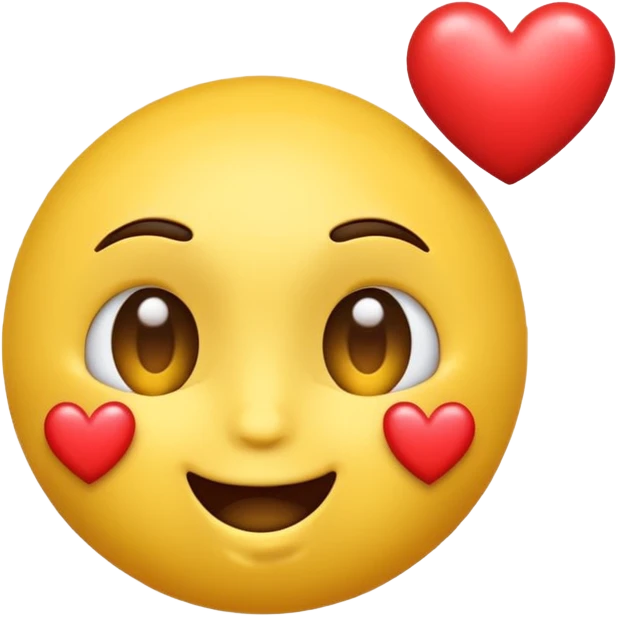 Shaking face emoji but with heart shaped eyes emoji
