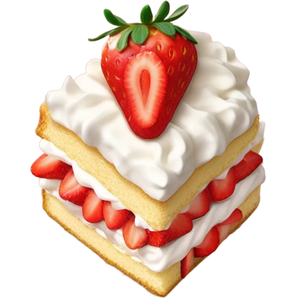 slice of strawberry shortcake  emoji