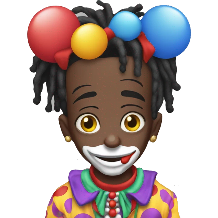 playboi carti with clown outfit and clown nos emoji