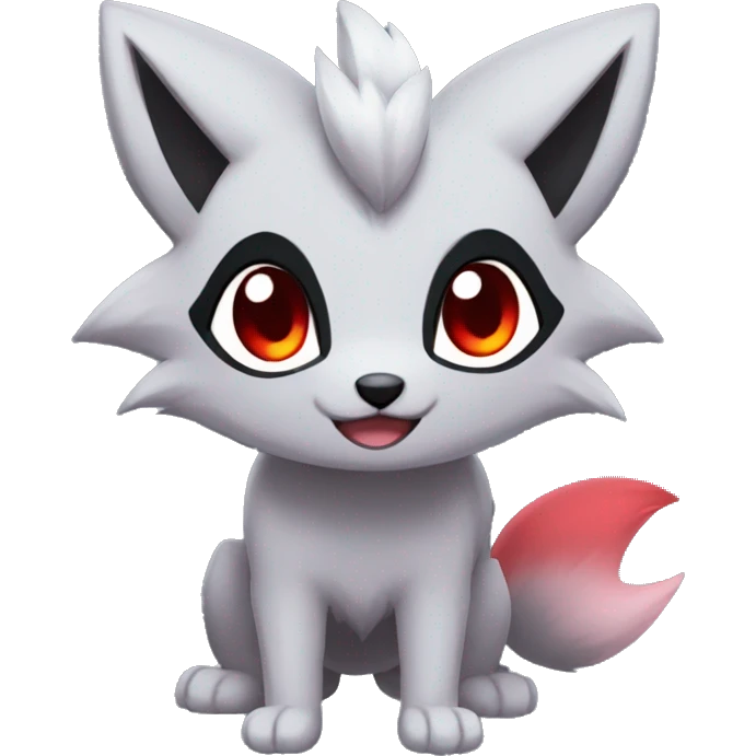 Kawaii Zorua-Zoroark-Mightyena emoji