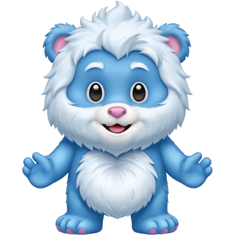 blue care bear yeti emoji