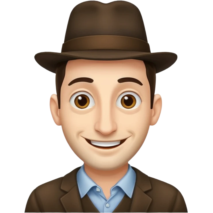 Jewish Emoji man with huge nose emoji
