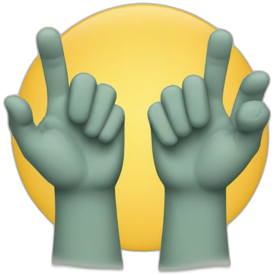 two hands high-fiving emoji