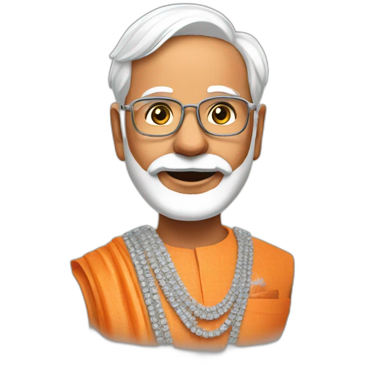 Narendra Modi with inda emoji