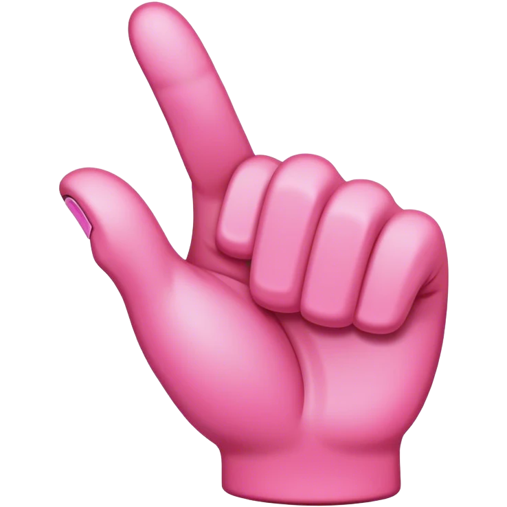Pink thumbs down emoji