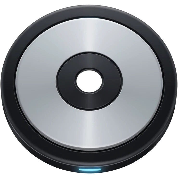 black computer disk emoji