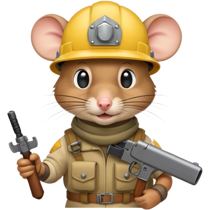 🐁🔫 belico emoji