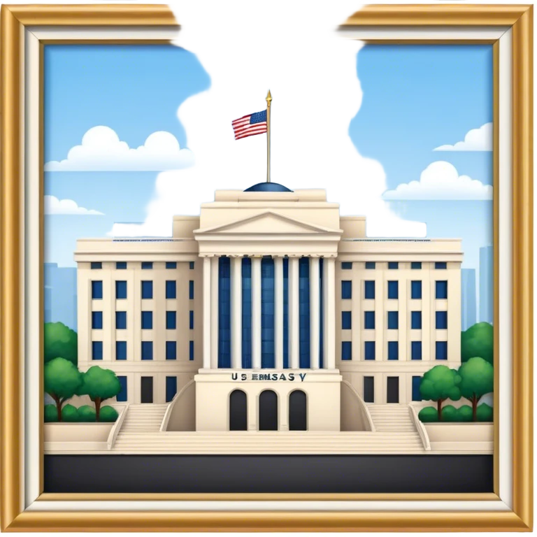 US Embassy building png.  looks realistic emoji