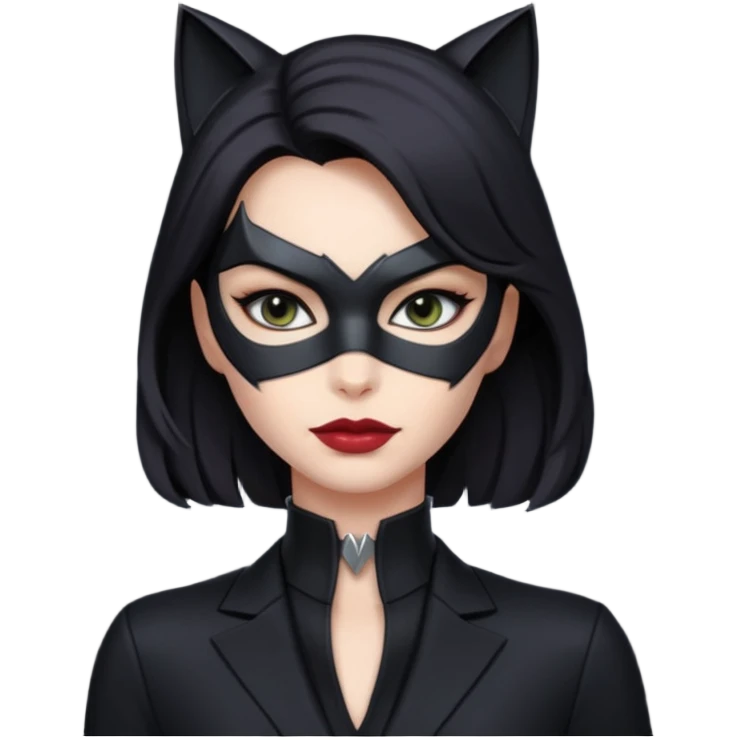 Catwoman with open hair emoji