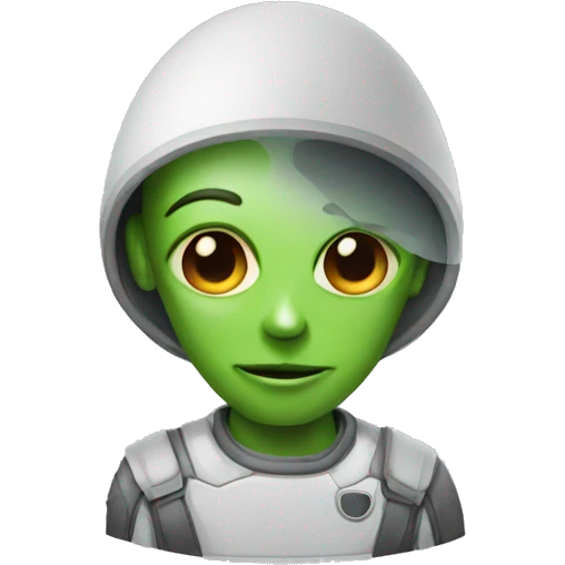 an alien graphic designer emoji