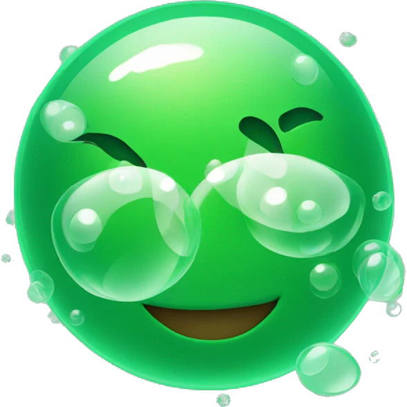 Green bubbles  emoji