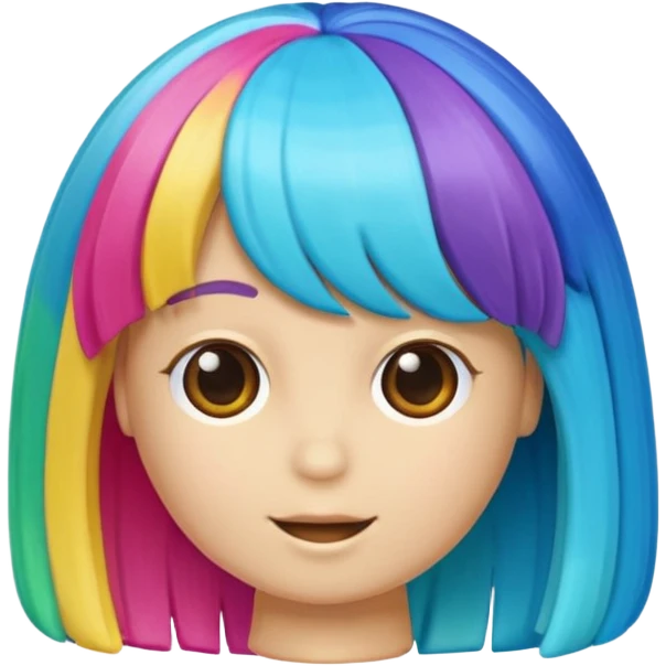 wig on toy emoji