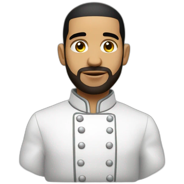 Drake qui cuisine un œuf au plat emoji