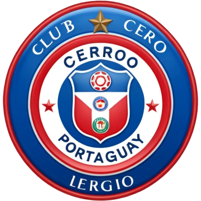 Escudo del club cerro porteño de Paraguay escudo original emoji